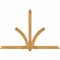Ekena Millwork Redmond Rough Sawn Timber Gable Bracket, Western Red Cedar, 84"W x 56"H x 4"D x 4"F, 16/12 Pitch GBW084X56X0404RED00RWR - alternate 1